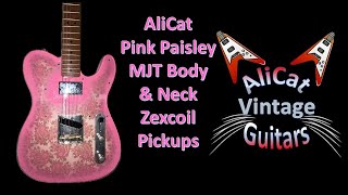 AliCat Pink Paisley MJTZexcoil Pickups [upl. by Sink]