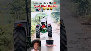 Joni Bhai barish me 🥰 nishudeswalstunt Dheeruvlog shortsviral shortvideos [upl. by Oreves55]