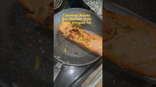 Lebanese areyes Mexican style Because I can lebanesefood mexicanfood areyes picodegallo [upl. by Aihsein]