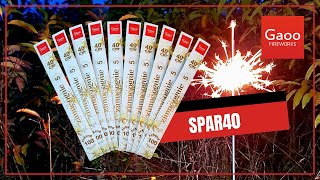 ZIMNE OGNIE  SPARKLERS SPAR40  40CM LONG TIME BATCH 2024 [upl. by Ynna]