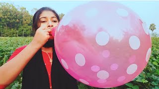 Amazing Big Balloon Pop To Have Fun With TaneePart596 [upl. by Adnilram]