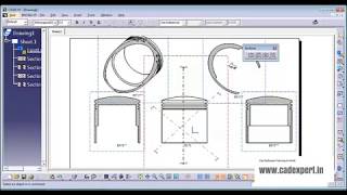 Catia Tutorial Drafting Sections view [upl. by Amsirak469]