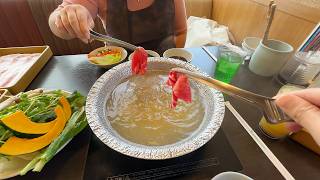 Eating the Most Expensive AllYouCanEat Hotpot Buffet in Tokyo Japan [upl. by Acenahs852]