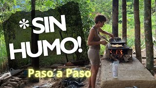 🔥COMO HACER una ESTUFA A LEÑA  COCINA MEJORADA sin HUMO  COCINAHORNO de BARRO [upl. by Inor]