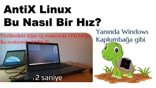 AntiX Linux 20 Yıllık Makinede Akıl Almaz Hız [upl. by Sucramraj866]