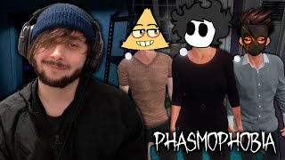 CAÇANDO FANTASMAS COM 3 IDIOTAS  Phasmophobia [upl. by Nodnrb12]