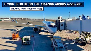 REVIEW  JetBlue Airways  Orlando MCO  Boston BOS  Airbus A220300  Economy [upl. by Hcib]