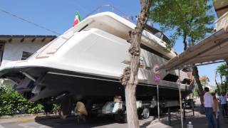 The first Ferretti Yachts 920 is launched [upl. by Sokairyk394]