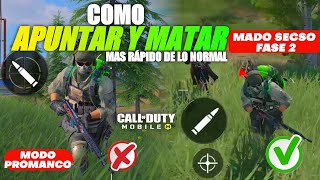 COMO MATAR PERO MAS RÁPIDO DE LO NORMAL  CALL OF DUTY MOBILE Trucos y Consejos [upl. by Gottfried]