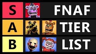 FNAF TIER LIST  WHO ARE THE BEST ANIMATRONICS [upl. by Nolra]