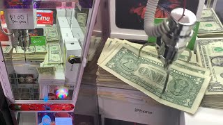 This Claw Machine Is LOADED with CASH [upl. by Dutch]