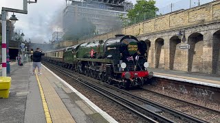 clan line 35028 at Denmark hill on the golden arrow [upl. by Hnirt]