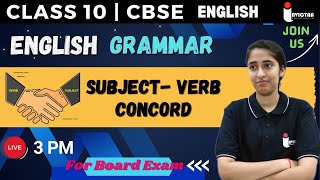 Subject Verb Concord  English Grammar  Full Explanation  Class 10  CBSE Board [upl. by Adnorhs412]