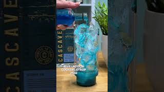 How to make a Blue Lagoon cocktail with gin [upl. by Nossila592]