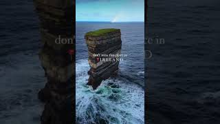 Downpatrick Head  one more location to visit in Ireland for you guys🇮🇪Video wirthatrip IG [upl. by Ondrej]