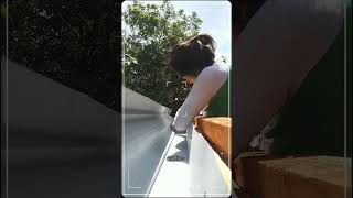 house roof extension with installed spanish gutter [upl. by Dove]