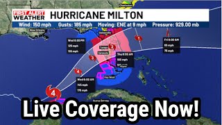 Live Cam Hurricane Milton a CAT 5 Live Scanner in Sarasota County  live [upl. by Sacttler]