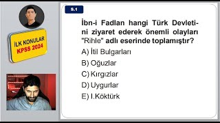 28 İlk 3 Konudan 15 Soru  KPSS Tarih 2024  AYT TAYFA İÇİN FIRSAT [upl. by Selie]