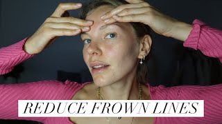 FOREHEAD amp FROWN LINES MASSAGE  Get rid of wrinkles [upl. by Rhpotsirhc]