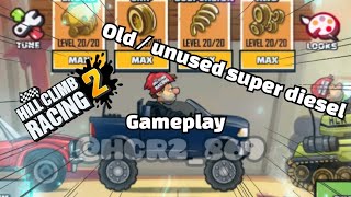 Hill climb racing 2 unused super diesel gameplay [upl. by Amilb447]