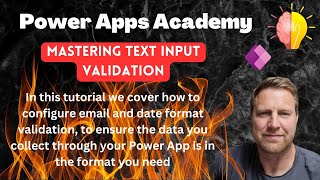 🔍✅ Mastering Text Validation in Power Apps 🚀 Email amp Date Input Made Easy 🔍✅ [upl. by Adnolor]