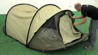 How to pitch the Outwell Fusion 300 pop up tent [upl. by Orlene]