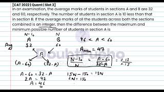 CAT 2024  CAT 2022 Quant Slot 3  Q5 Video Solution  doubtpucho [upl. by Odnalro380]