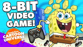 SpongeBob Video Game 8Bit Game Adventure Compilation 🎮  Nicktoons [upl. by Rosie]