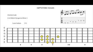 Oriental Scale 2nd Mode Hungarian Minor [upl. by Yekram]