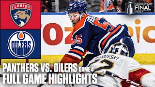 Stanley Cup Final Game 4 Florida Panthers vs Edmonton Oilers  Full Game Highlights [upl. by Animor]