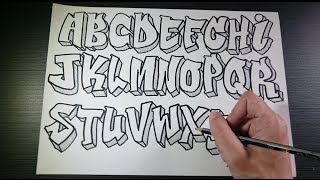 Graffiti Alphabet 2  Speed Art [upl. by Noramac]