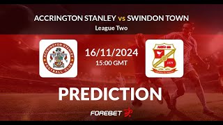 Accrington Stanley VS Swindon Town [upl. by Eerb]