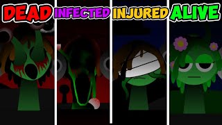 Incredibox Sprunki DEAD Versions Vs INFECTED Versions Vs INJURED Versions Vs ALIVE Versions [upl. by Eryt]