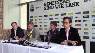 LASK Pressekonferenz mit Oliver Glasner [upl. by Lemar]