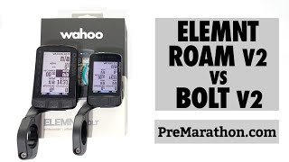 Wahoo ELEMNT BOLT V2 vs ELEMNT ROAM V2 Comparativa [upl. by Dihahs]