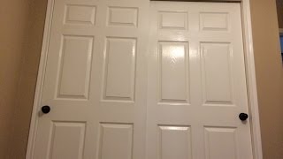 How to replace knobs on closet doors  before and after [upl. by Jeffers612]