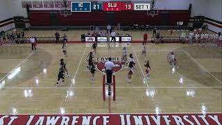 20 Ithaca 3 St Lawrence 0 volleyball [upl. by Anaihsat]