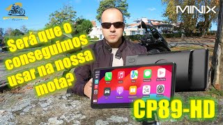 Minix CP89HD Carplay e Android Auto 89quot Full HD e 60fps para o teu carro ou mota [upl. by Horne]