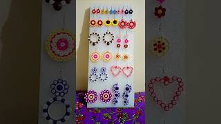 beautiful quilling earrings tutorial quillingearrings quillingjewellery quilling youtubeshorts [upl. by Noslrac]