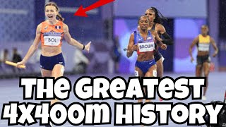 OMG The Greatest 4 x 400m Relay – Femke Bol Destroys The Field [upl. by Notecnirp]