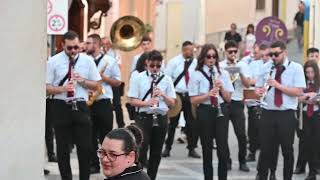 Monterosso Calabro MARIA SSMA DEL SOCCORSO festa 2024 Banda locale F CileaInizio novena 220 [upl. by Zenia]