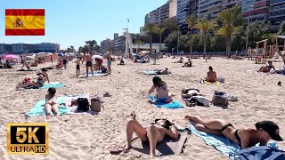 5K SPAIN Walk on the Beach on a hot day 5K Catalonia [upl. by Gebler458]