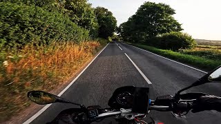 Sunset Cruise  Aprilia SMV750 Facktory  Perfect Pure Sound  4k [upl. by Clarey]