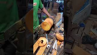 creative yellow wood box turning wood woodart woodcarving diywoodturning [upl. by Zealand191]