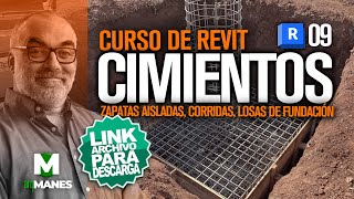 🔺FUNDACIONES🔺CIMENTACIONES​​​​​🔺ZAPATAS🔺REVIT TUTORIAL  AISLADA CORRIDA PLATEA CIMIENTOS curso [upl. by Alaekim]