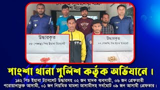 পাংশা থানা পুলিশ কর্তৃক অভিযানে সর্বমোট ০৯ জন আসামী গ্রেফতার । Pangsha News Today [upl. by Pubilis393]