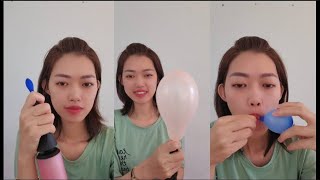 💥Compilation Blow Balloons Asmr [upl. by Nimra]