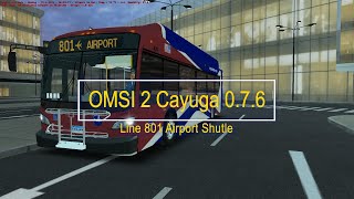 OMSI 2 Cayuga 076 Line 801 Airport Shuttle W New Flyer XN35 [upl. by Lahtnero]