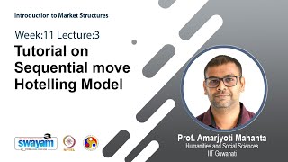 Lec 40 Tutorial on Sequential move Hotelling Model [upl. by Suzanna]