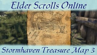 Stormhaven Treasure Map 3 iii Elder Scrolls Online ESO [upl. by Campman743]